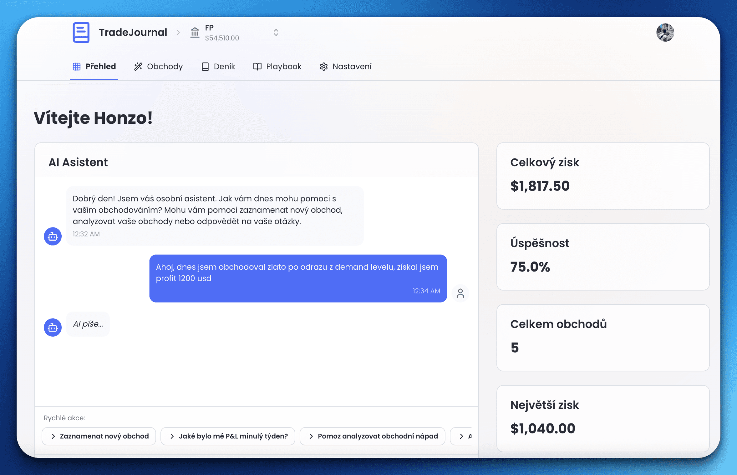Trade Journal Dashboard